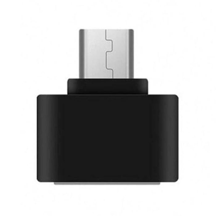 OTG перехідник Micro-USB - USB 2.0 адаптер Чорний