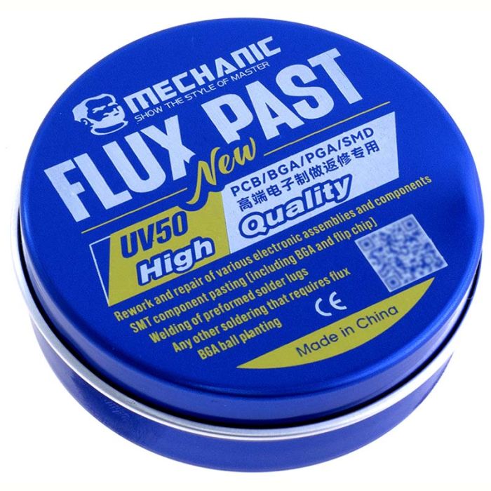 Флюс-паста Mechanic UV50 40 гр (без содержания галогенов)