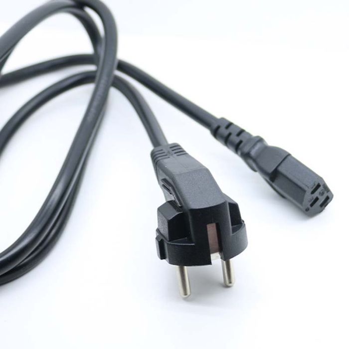 Кабель питания Schuko PC-186 CEE 7/7 - IEC C13 евровилка / медь / 0.75мм / 1.8м