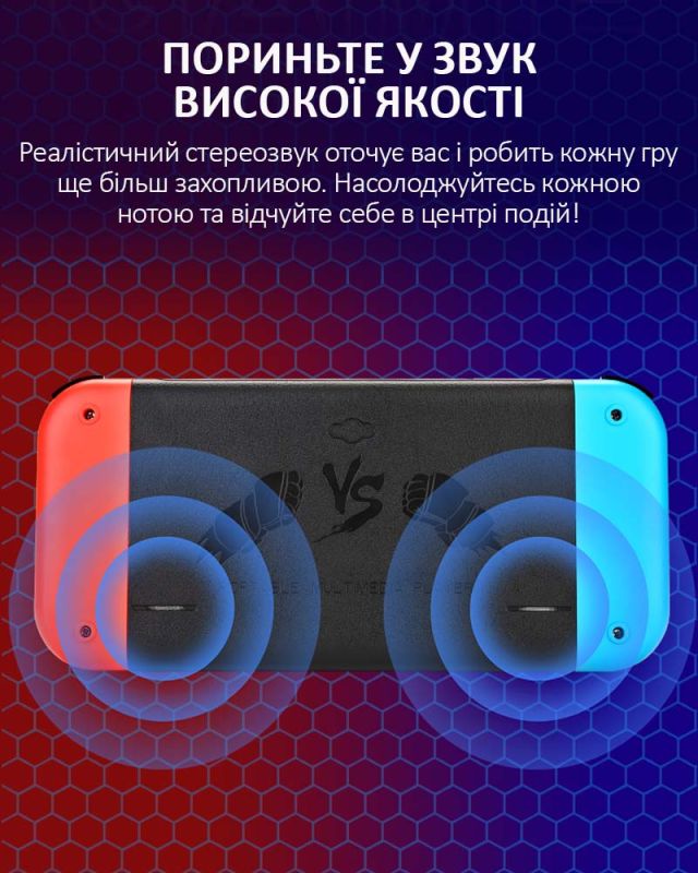 Портативная игровая приставка X80 / PSP / 7 '' / 16 ГБ / 20000 игр / HD TV выход Blue Red
