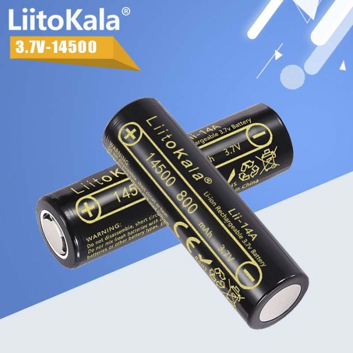 Акумулятор LiitoKala Lii-14A 14500 / 3.7V / 0.5A / 800 mAh Original
