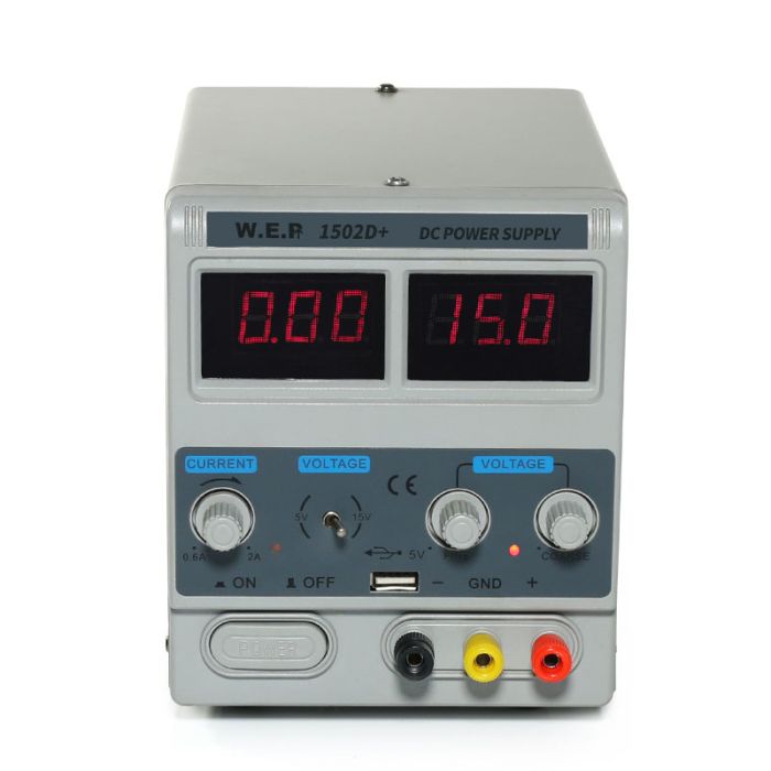 Блок живлення WEP 1502D+ / трансформаторний / 15V / 2A / + USB