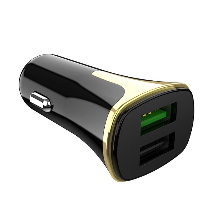 Автомобильное зарядное устройство Hoco Z31 2 USB 3.4A чёрное