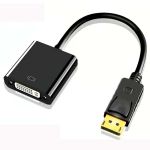 Перехідник адаптер XP-354 Display Port (тато) на DVI (мама) 1080P 20см Чорний