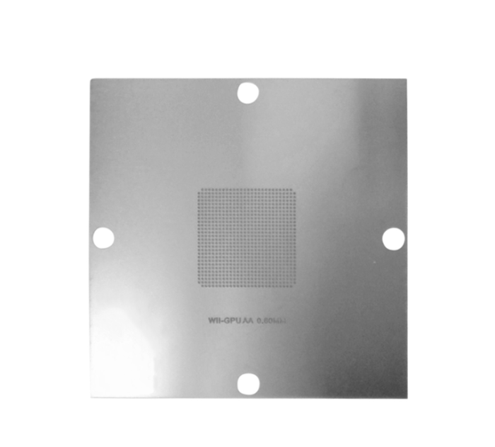 Трафарет BGA прямого нагріву WII GPU AA (0.60mm) 90 x 90 mm