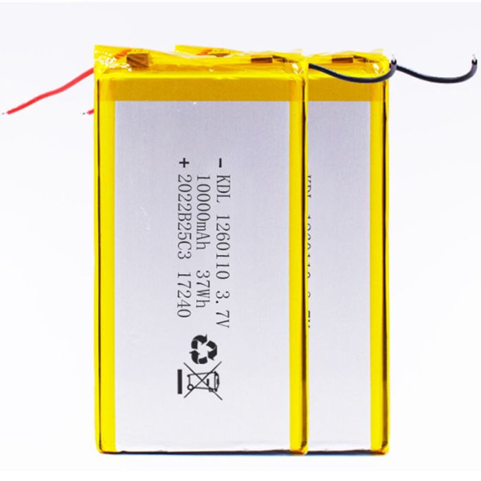 Акумулятор літій-полімерний 10000mAh для Power Bank / 3.7v / 110x60x12 mm