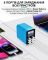 Швидкий зарядний пристрій RELIFE Q4 / 2xUSB QC / 2xType-C PD / TFT дисплей / 72W Max / Blue