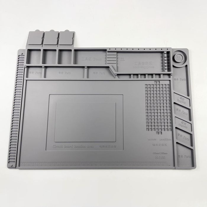 Антистатический термостойкий коврик Kaisi S-160 для ремонта техники / пайки 300x450 мм Grey