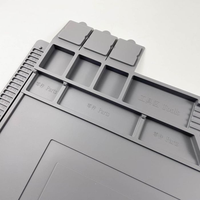 Антистатический термостойкий коврик Kaisi S-160 для ремонта техники / пайки 300x450 мм Grey