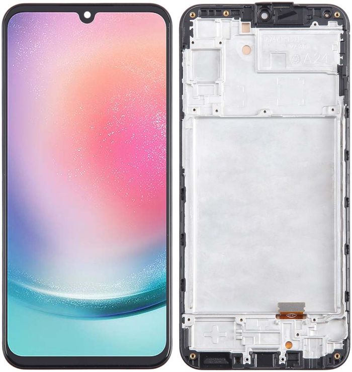 Дисплей + сенсор с рамкой Samsung A24 SM-A245F Black (Incell) - p/n: A24 #1-1>AL< VA30