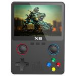 Портативная игровая приставка X6 10000 игр / 3.5'' IPS, 640x480 / AV выход / консоль, ретро / 2000 mAh Black