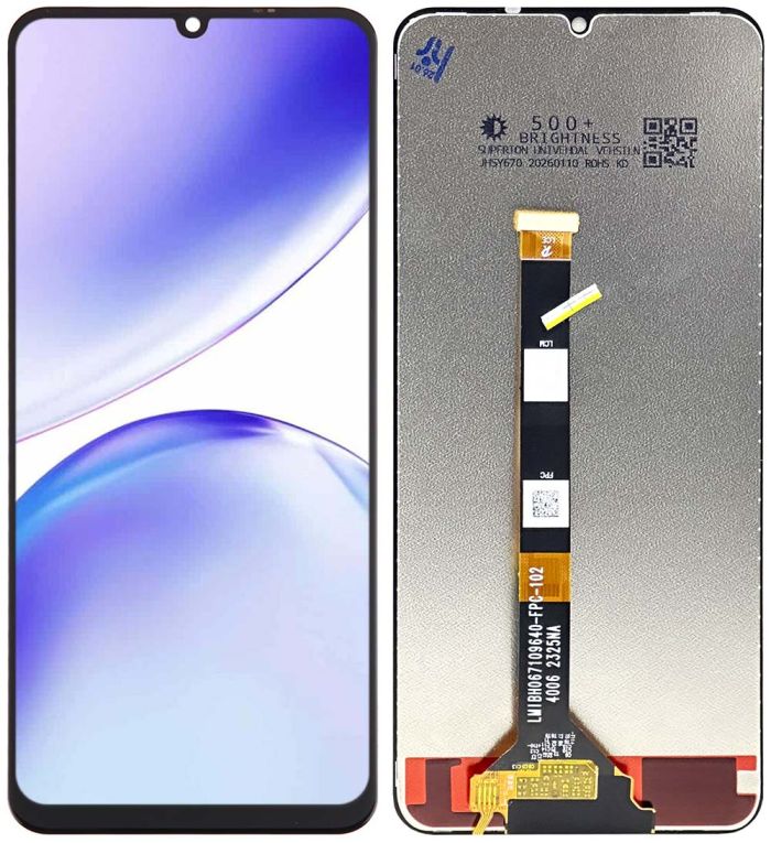 Дисплей + сенсор Realme C51 (RMX3830) Black - p/n: FPC-T67PTS06V1F