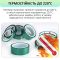 Термостійкий скотч PET зелений / 220°C Max / товщина 0.06 мм / довжина 33 м / ширина 15 мм