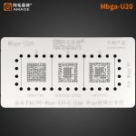 Трафарет Amaoe Mbga - U20 - 0.12 mm MT6779V / 6732 / 6752 / 6757V, для формы Mbga - B7