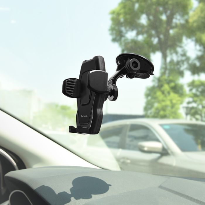 Автодержатель Hoco CA31 cool run suction cup car holder Black