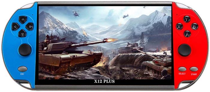 Портативна ігрова приставка X12 Plus / 7'' / 16Gb / 10000+ ретро ігор / підключення до TV / 2500mAh