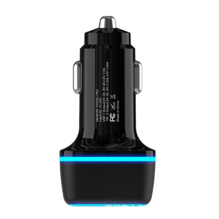 Автомобильное зарядное устройство 38W Profit ES-D101 PD20W QC USB C+A (Black)