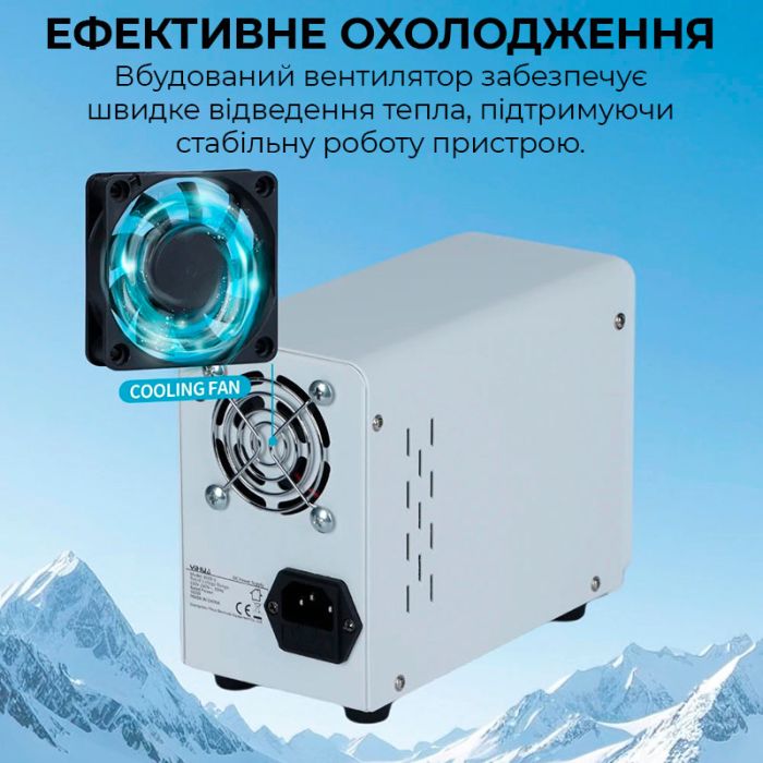 Блок живлення YIHUA 305D-V імпульсний / компактний / USB Quick Charge / 30В 5А / 150 Вт