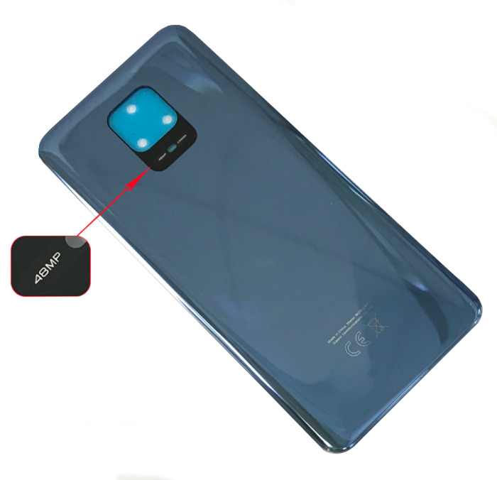 Задня кришка для Xiaomi Redmi Note 9 Pro Interstellar Grey (AAA)