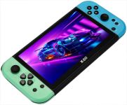 Портативная игровая приставка X80 / PSP / 7 '' / 16 ГБ / 20000 игр / HD TV выход Green Blue