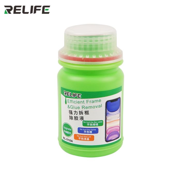 Розчинник RELIFE RL-518A для видалення OCA клею, очищення рамок дисплея / 250 мл