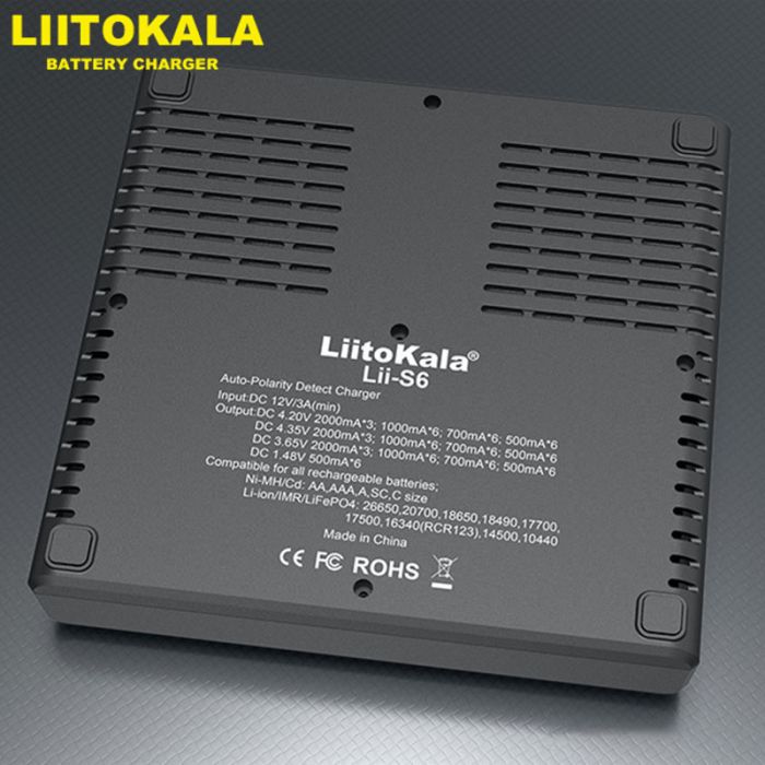 УЦЕНКА! Зарядное устройство тестер LiitoKala Lii-S6 18650/21700/26650/АА/ААА/Li-Ion не показывает один символ