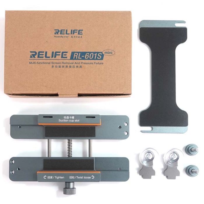 Тримач RELIFE RL-601S MINI для ремонту екрану, задньої кришки смартфона + затискач 2 в 1