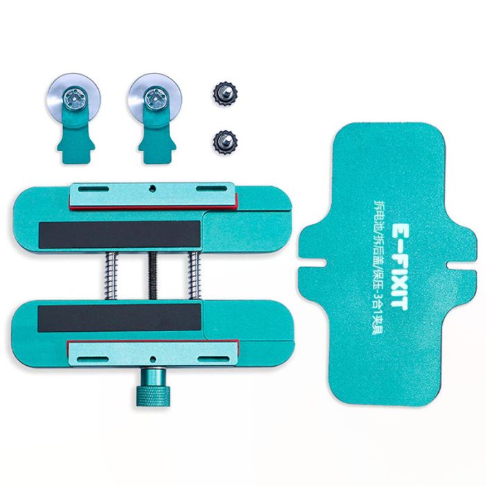 Тримач + затискач E-FIXIT 3 в 1 для ремонту смартфона, дисплея, задньої кришки