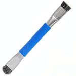 Щетка двухсторонняя TELIJIA BS-02 / антистатическая / металлическая / для ремонта плат