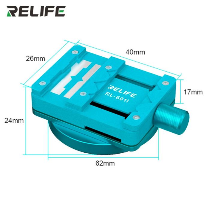 Тримач для ремонту плат Relife RL-601I компактний, поворотний, із затискачем