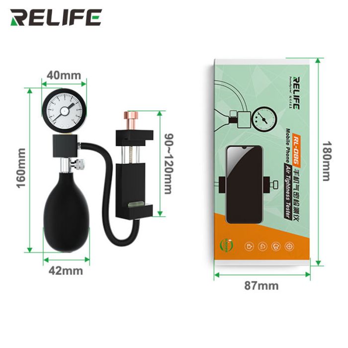 Тестер герметичності мобільних телефонів Relife RL-086 для iPhone X - 16 Pro Max