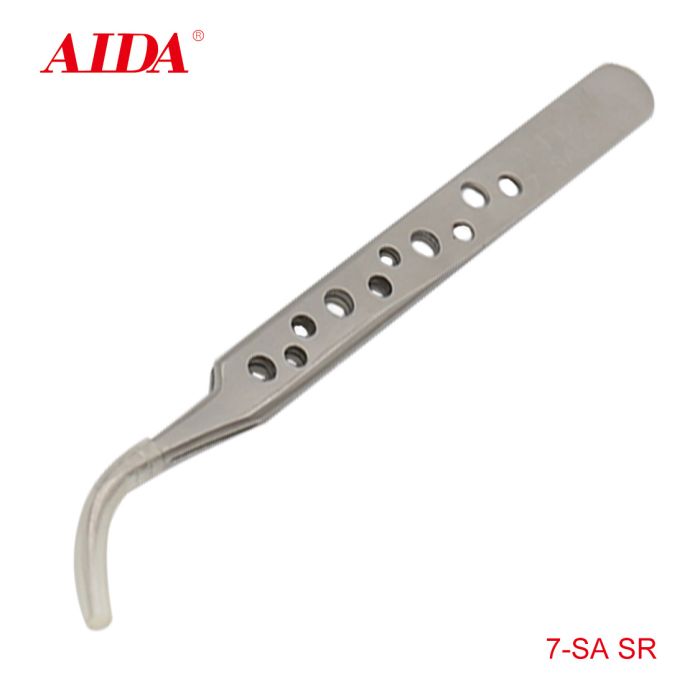 Пинцет изогнутый Aida 7- SA SR