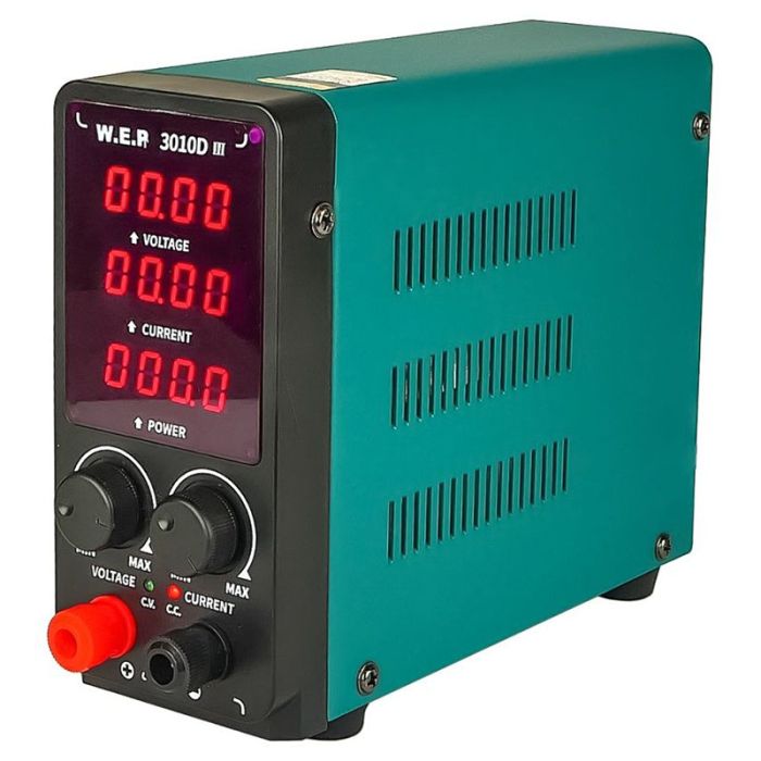 Блок живлення WEP 3010D-III, 30V, 10A, імпульсний, з цифровою індикацією (V/A/W)