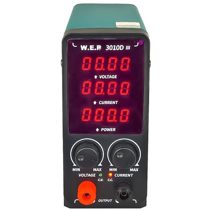 Блок живлення WEP 3010D-III, 30V, 10A, імпульсний, з цифровою індикацією (V/A/W)