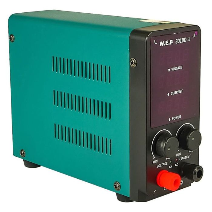 Блок живлення WEP 3010D-III, 30V, 10A, імпульсний, з цифровою індикацією (V/A/W)