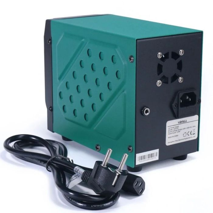 Блок живлення YIHUA 1505D-IV 15V 5A, імпульсний, з цифровою індикацією (V/A/W), Quick Charge 3.0