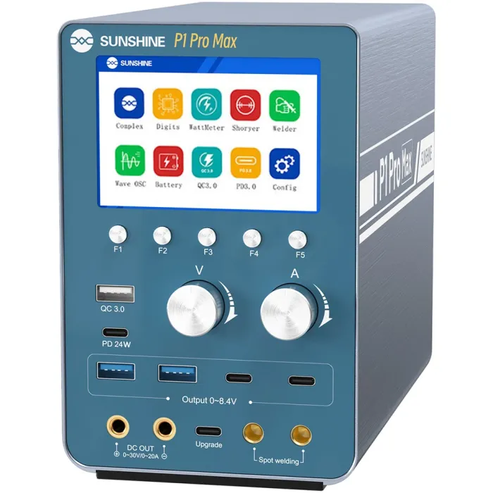 Блок живлення Sunshine P1 Pro Max інтелектуальний, точкове зварювання АКБ, моніторинг, QC3.0, 30В, 20А