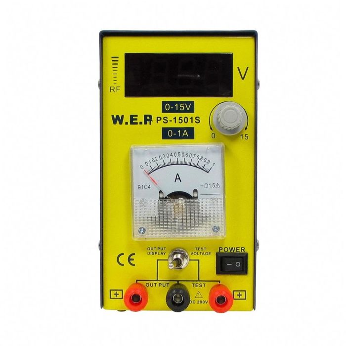 Блок живлення Wep PS-1501S 15V 1A (цифровий + стрілочний)