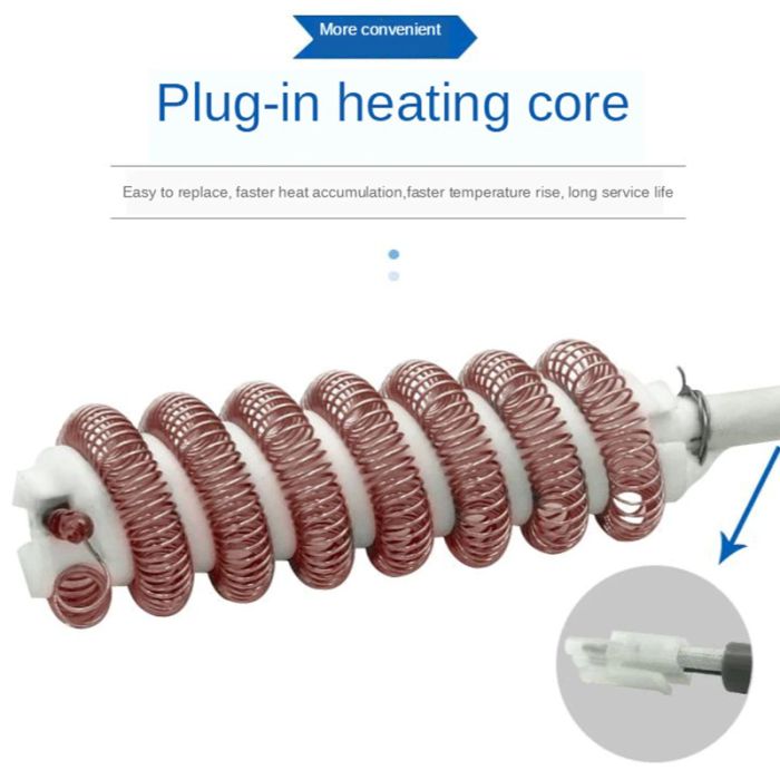 Термофен YAOGONG 8032A+ цифровая регулировка 100 - 480 °C / 450 Вт / 24 л/мин / насадки