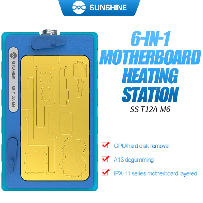 Нижній підігрів Sunshine SS-T12A-M6 для iPhone X/XS/XS Max/11/11 Pro/11 Pro Max/ A13 (6 в 1)
