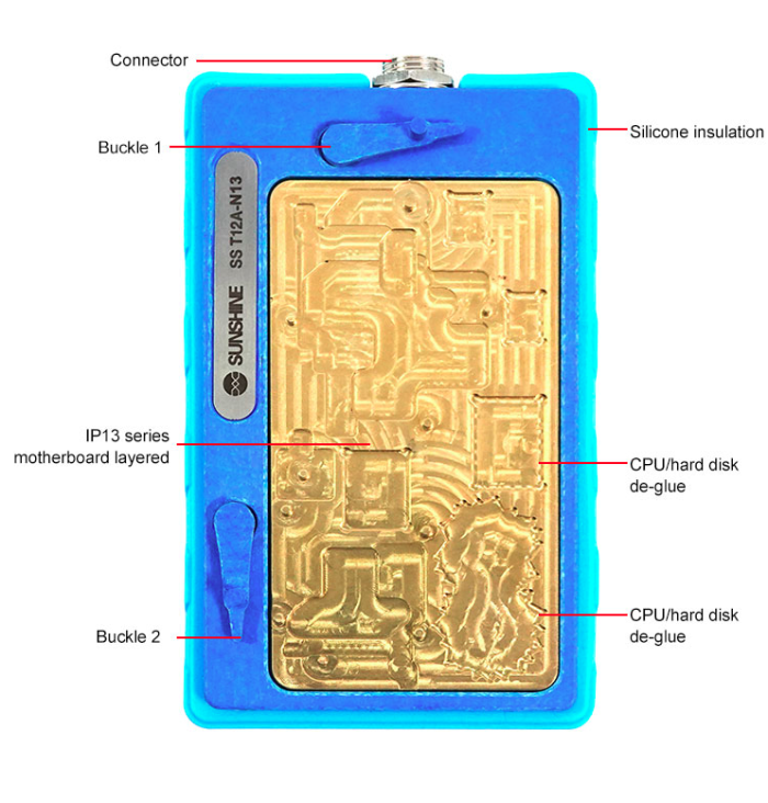 Нижний подогрев Sunshine SS-T12A-N13 для iPhone 13 / 13 Mini / 13 Pro / 13 Pro Max