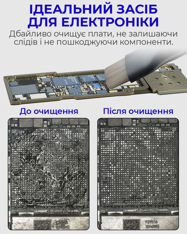 Жидкость для ультразвуковых ванн Mechanic 850 Pro / для очистки плат, высокоактивная / 1000 г