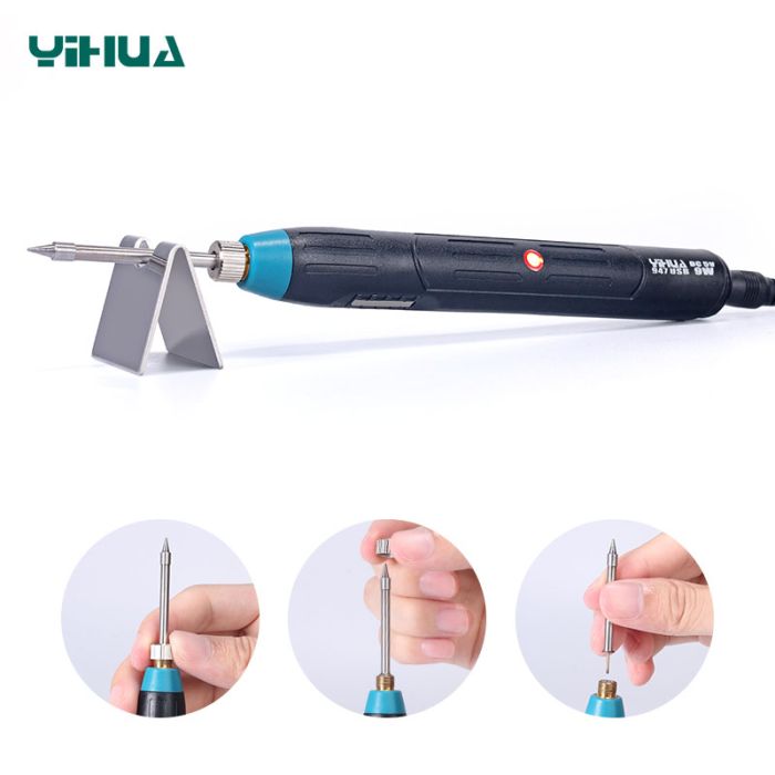 Паяльник YIHUA 947 USB портативный с подставкой 5V, 9W, 500°C