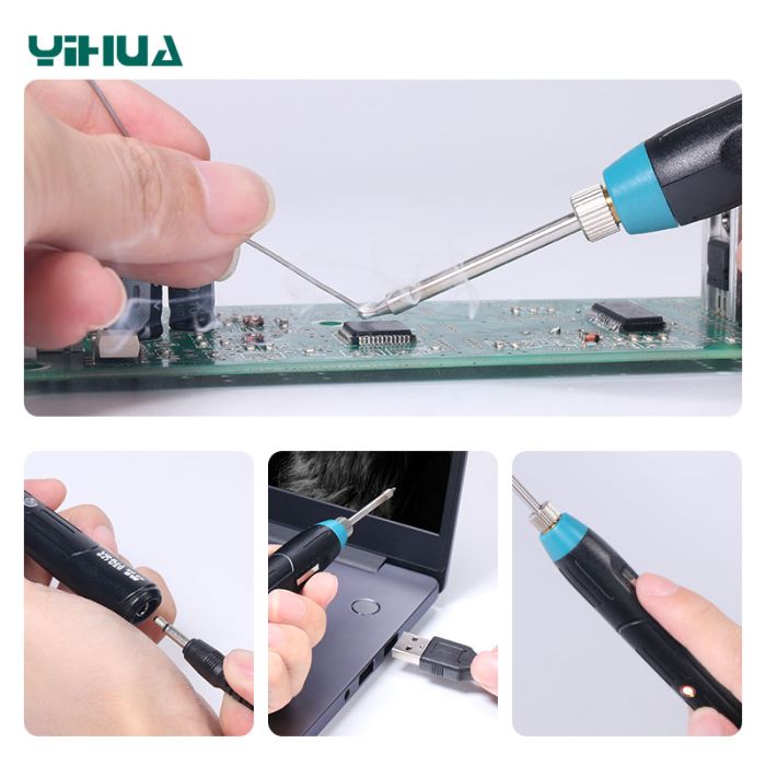 Паяльник YIHUA 947 USB портативный с подставкой 5V, 9W, 500°C