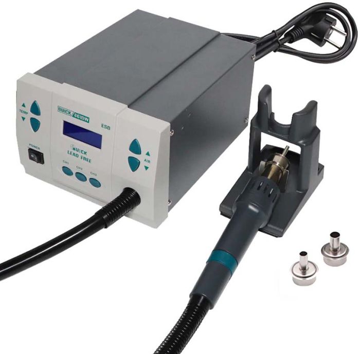 Термовоздушная паяльная станция QUICK 861DW ESD фен / 1000 Вт / 100-500°С / 120 л/мин