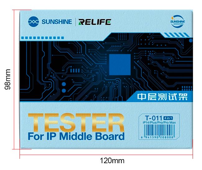 Сокет для перевірки материнської плати RELIFE T-011 для Apple iPhone 14/14 Plus/14 Pro/14 Pro Max