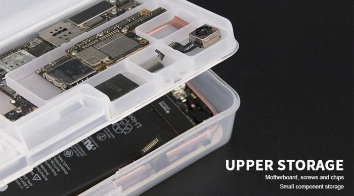 Пластиковий бокс W203 для зберігання розібраного телефону смартфона (183*93*34 мм)