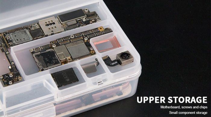 Пластиковий бокс W203 для зберігання розібраного телефону смартфона (183*93*34 мм)