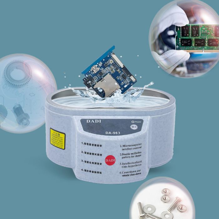 Ультразвуковая ванна DADI 963 / 30W / 40kHz / пластик, металлическая крышка / 500 ml
