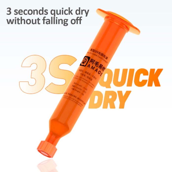 Ультрафіолетовий лак Amaoe 3S-INK-15СС, маска для ремонту плат (24g)